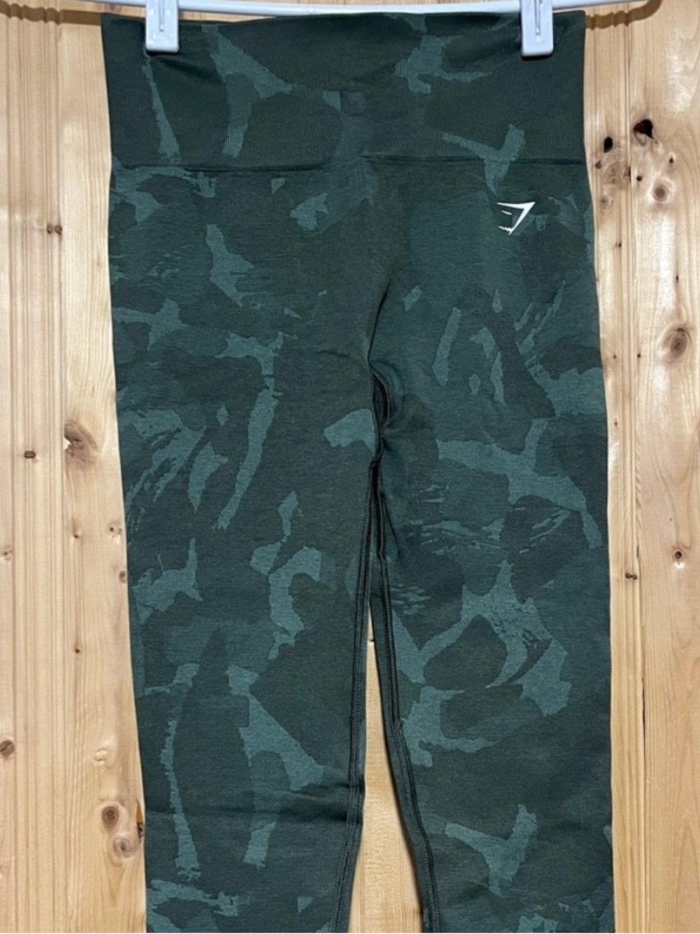 Gymshark Dark Green Camo High-Waist Leggings